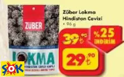 ZÜBER LOKMA HİNDİSTAN CEVİZİ 96G ZÜBER LOKMA HİNDİSTAN CEVİZİ 96G
